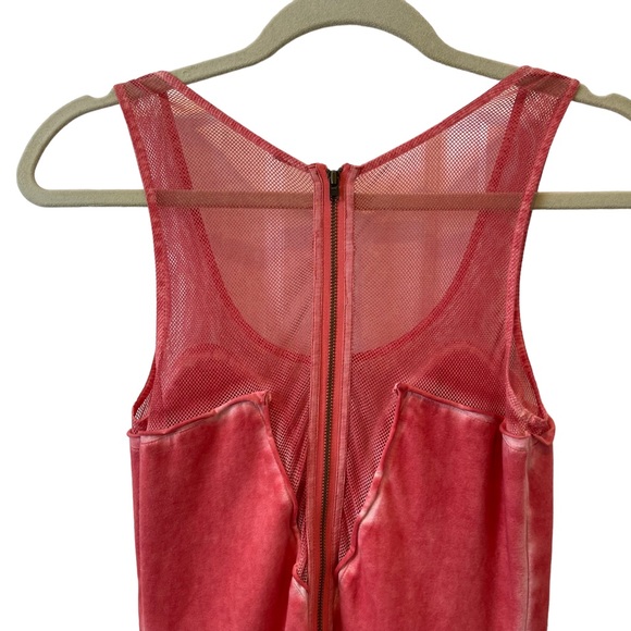 Free People Pink Mesh Beaded Bodycon Butterfly Mini Dress Sz. Small - Picture 6 of 7